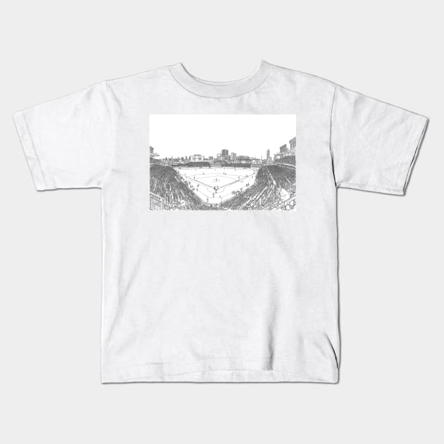 Wriglet Field Stadium Kids T-Shirt by valery in the gallery